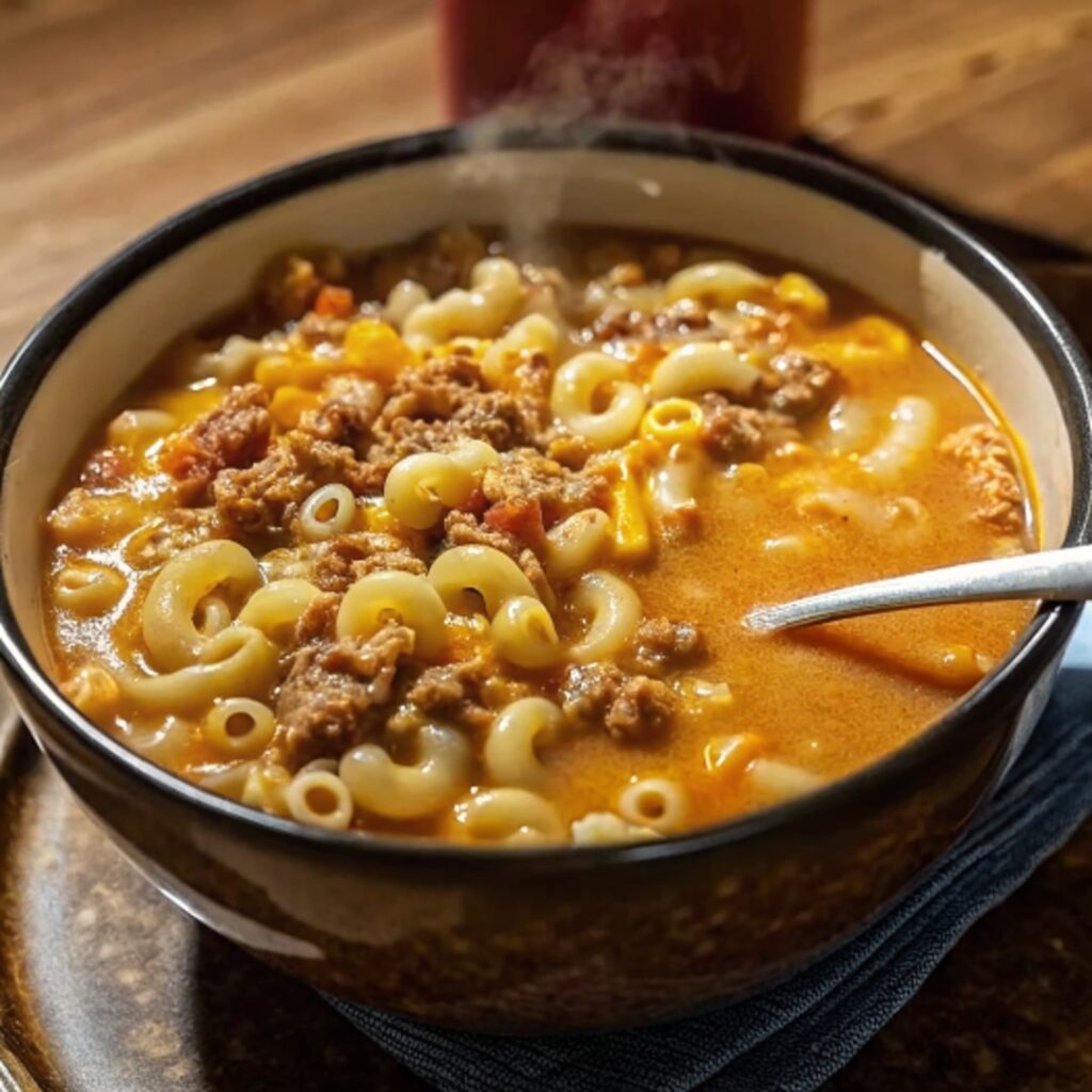 One-Pot Macaroni Cheeseburger Soup: A Comforting Classic Made Easy 2 464269621 522324940762323 4796997149954861817 n 1 1