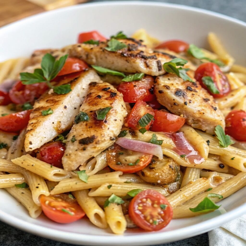 Savory Bruschetta Chicken Pasta 2 487461890 1197157028445368 3215155660713187492 n