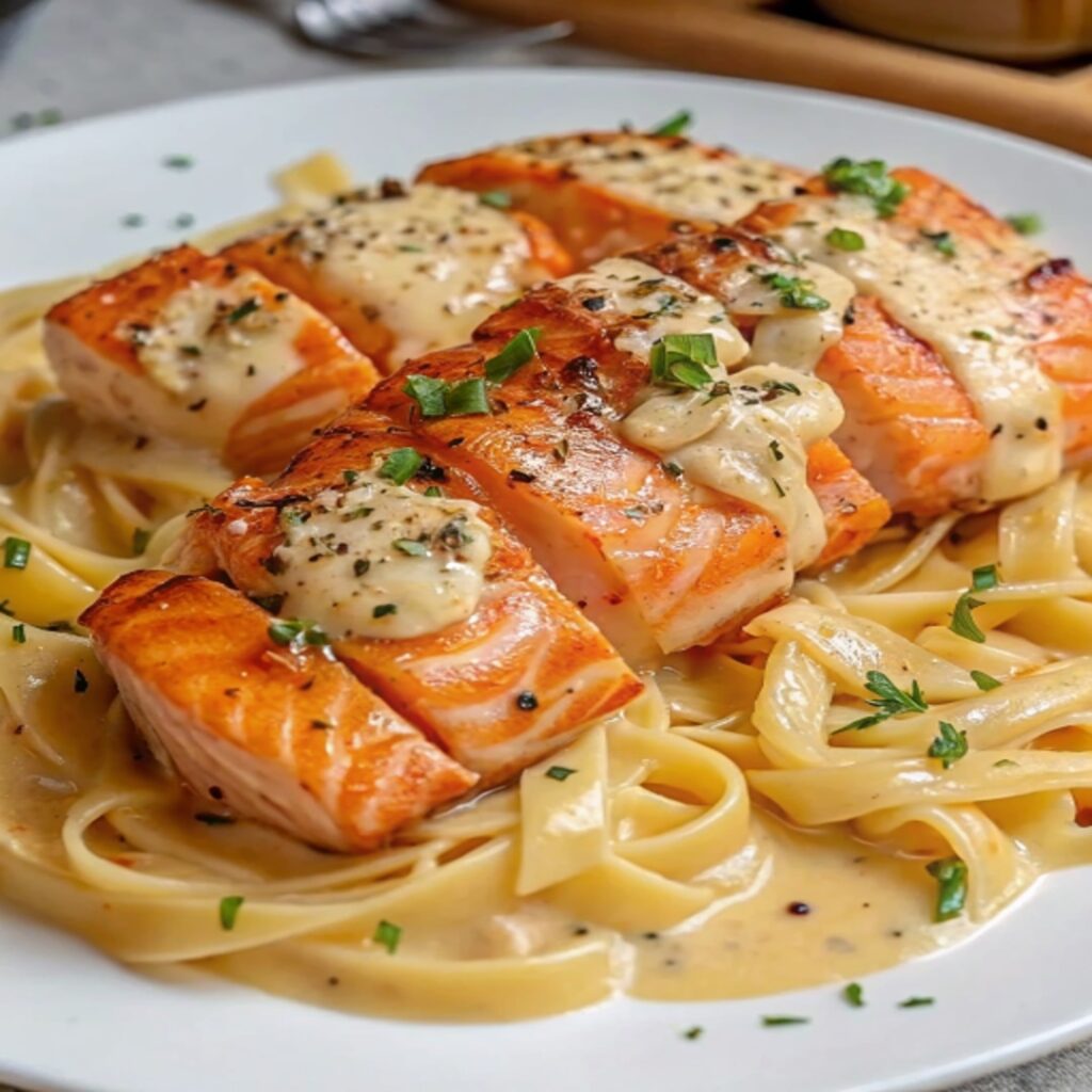 Creamy Garlic Butter Salmon Pasta: A Luxurious Weeknight Favorite 2 490357910 1195503941943432 2676331118352522589 n 3