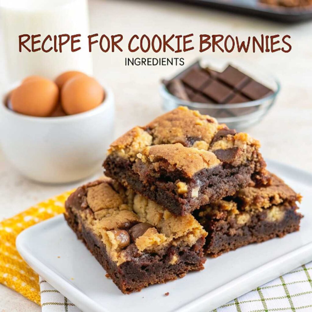 Ultimate Cookie Brownies Recipe: The Best of Both Worlds! 4 brookies 4 square 1 optimized