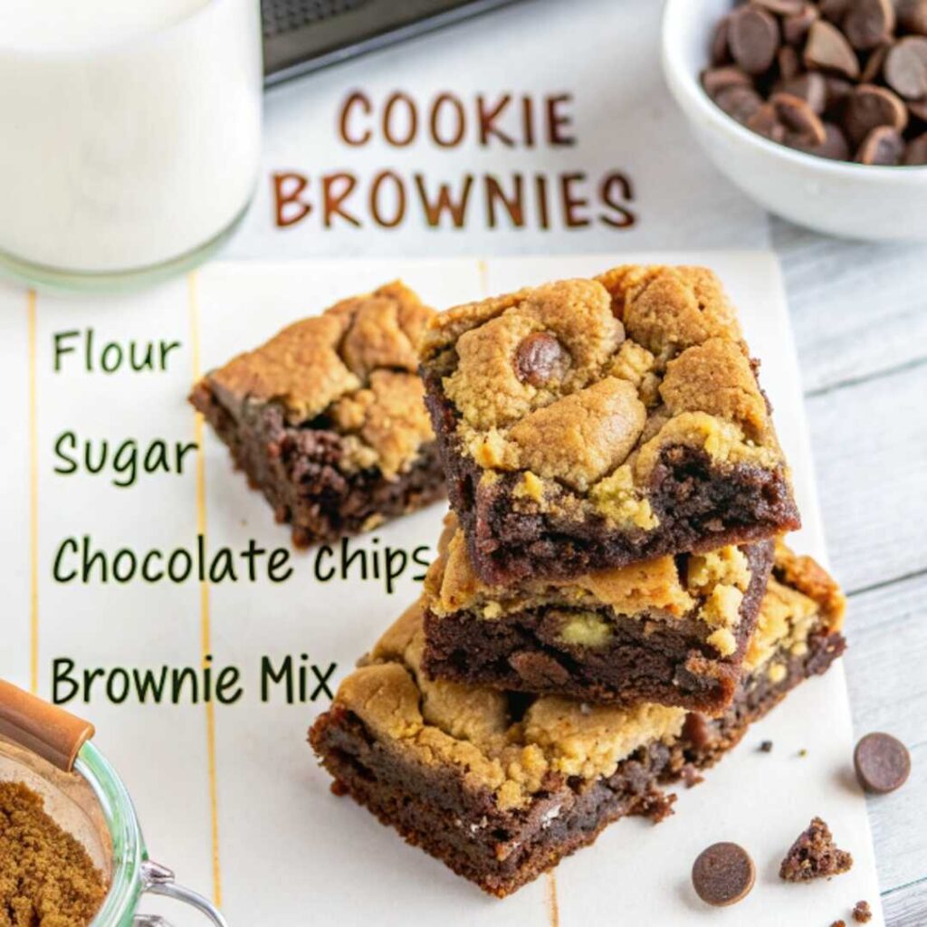 Ultimate Cookie Brownies Recipe: The Best of Both Worlds! 3 brookies 4 square 2 optimized