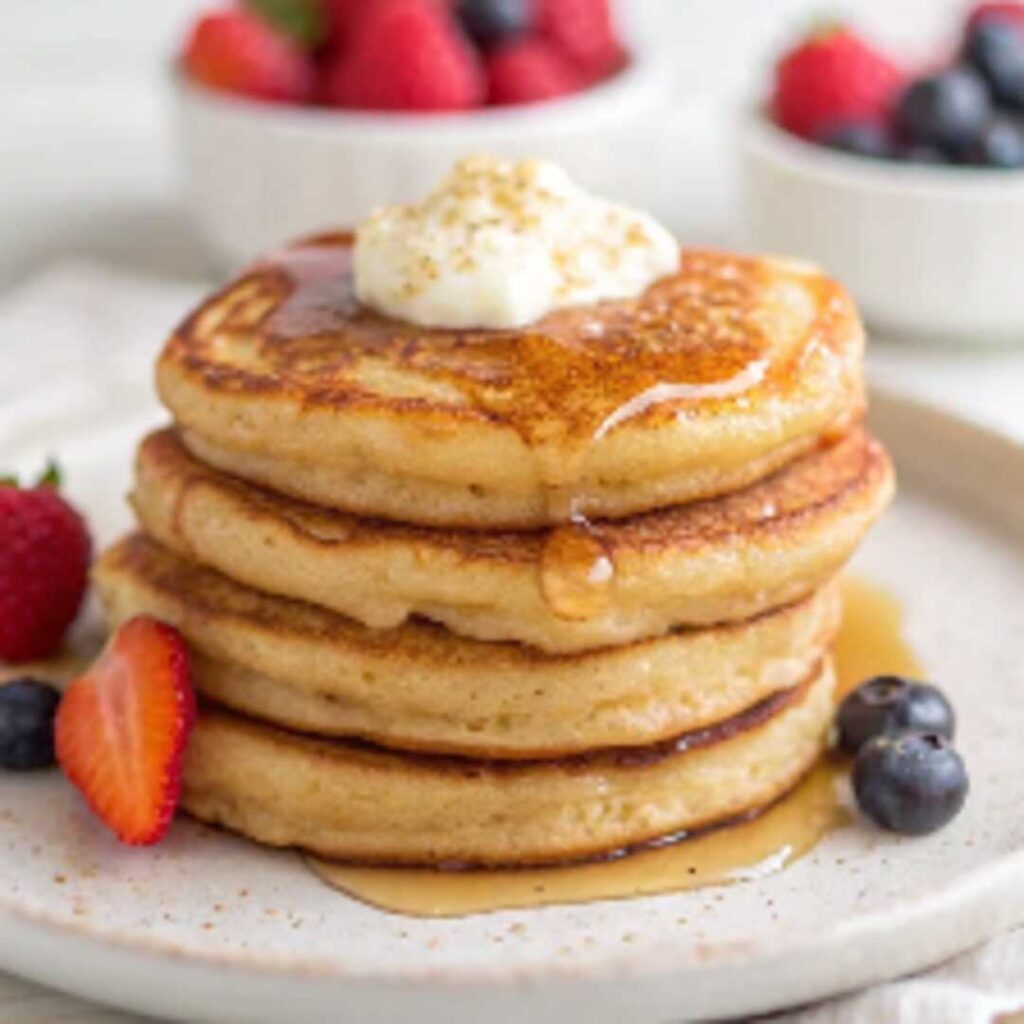 Fluffy Cottage Cheese Pancakes – A Protein-Packed American Breakfast Delight 3 download 2 optimized