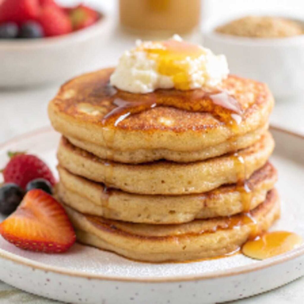 Fluffy Cottage Cheese Pancakes – A Protein-Packed American Breakfast Delight 4 download optimized