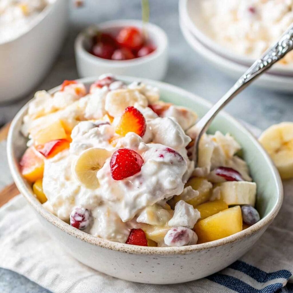 Creamy Fruit Salad with Cool Whip: A Summer Delight from My Grandma’s Recipe Box 2 easy fruit salad with marshmallows square 1 optimized