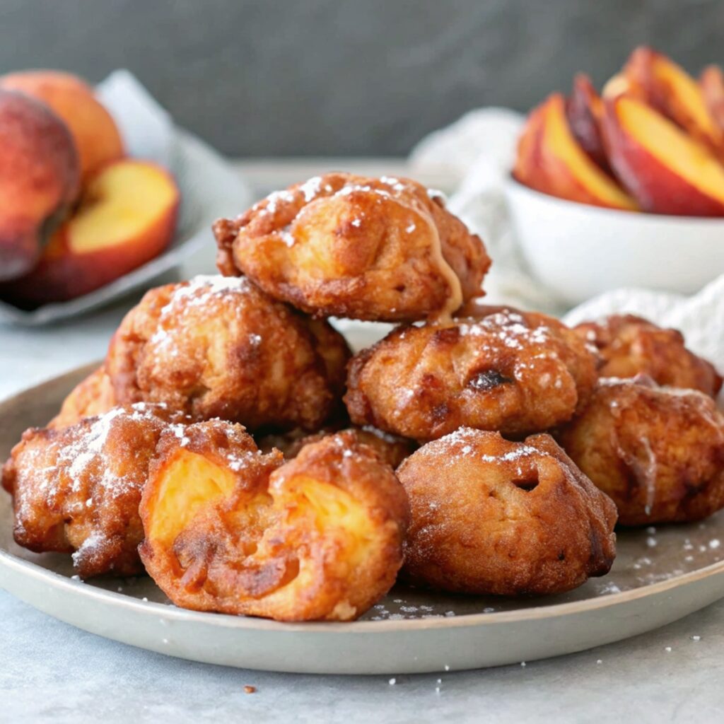 Delicious Fresh Peach Fritters: A Crispy, Golden Treat for Any Season 2 easy to make peach fritters 1