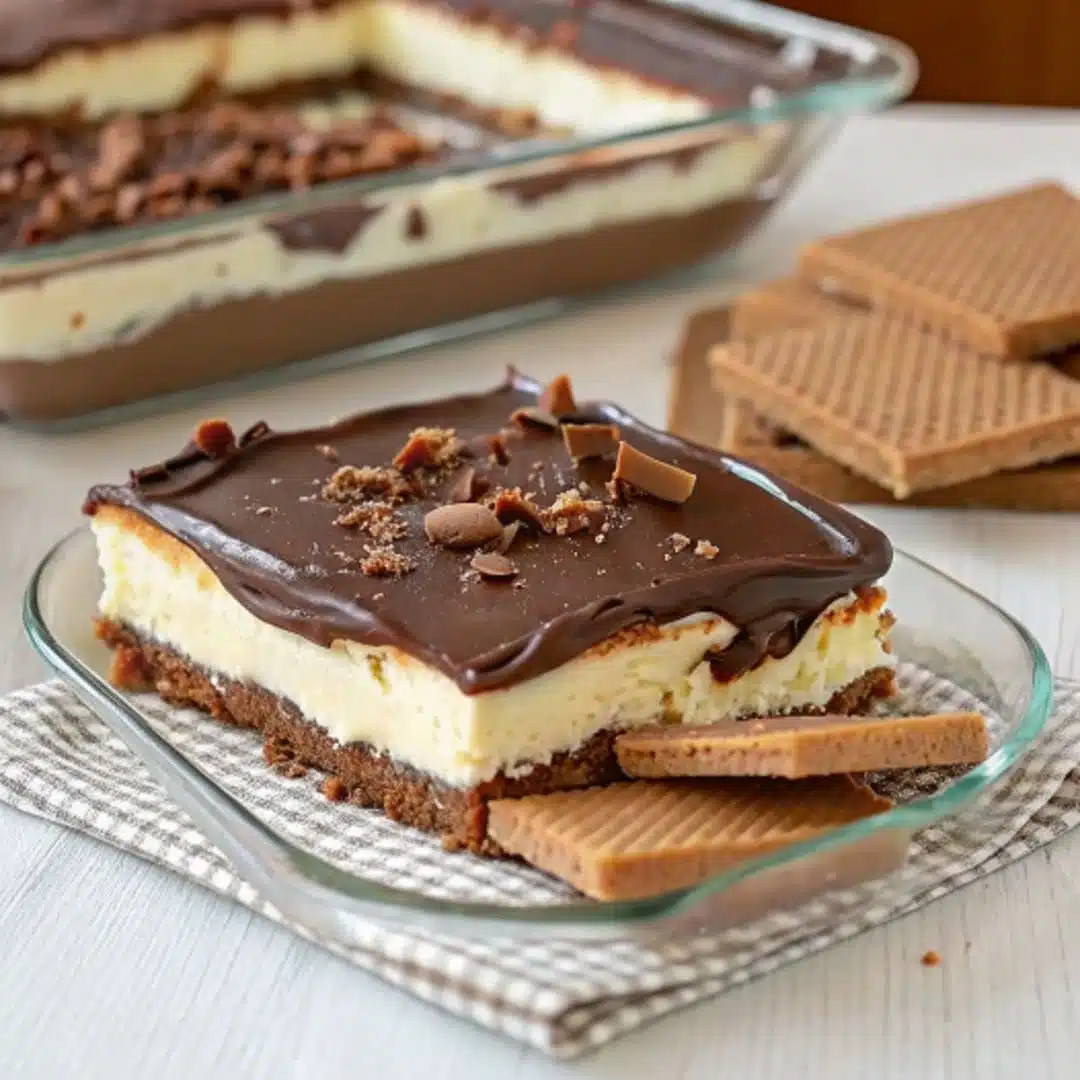 No-Bake Chocolate Éclair Cake – The Creamy Classic Everyone Loves 1 Easy No-Bake Chocolate Éclair Cake Recipe