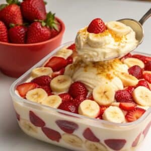 Easy Strawberry Banana Pudding Dessert