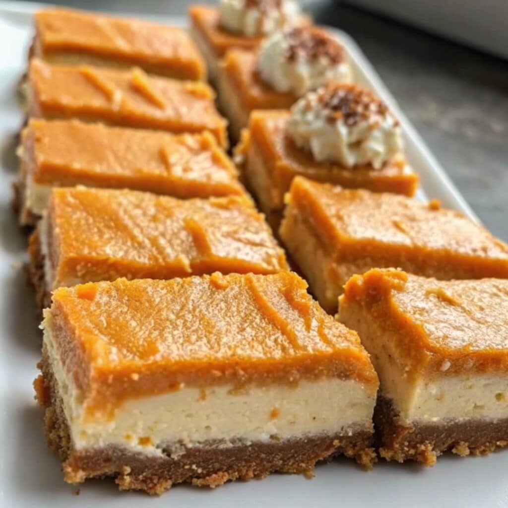 Sweet Potato Cheesecake Squares: A Creamy Summer Delight with a Southern Twist 4 sweet potato cheesecake squares