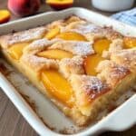 Easy Peach Cobbler Dump Cake Recipe