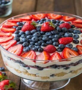 Easy Strawberry Blueberry Trifle Recipe