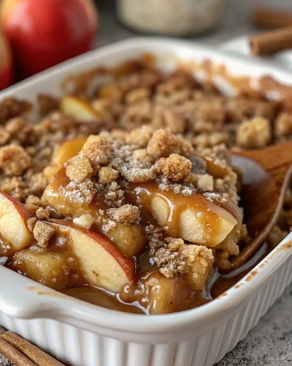 Caramel Apple Cinnamon Roll Dump Cake – The Perfect Cozy Dessert for Any Season