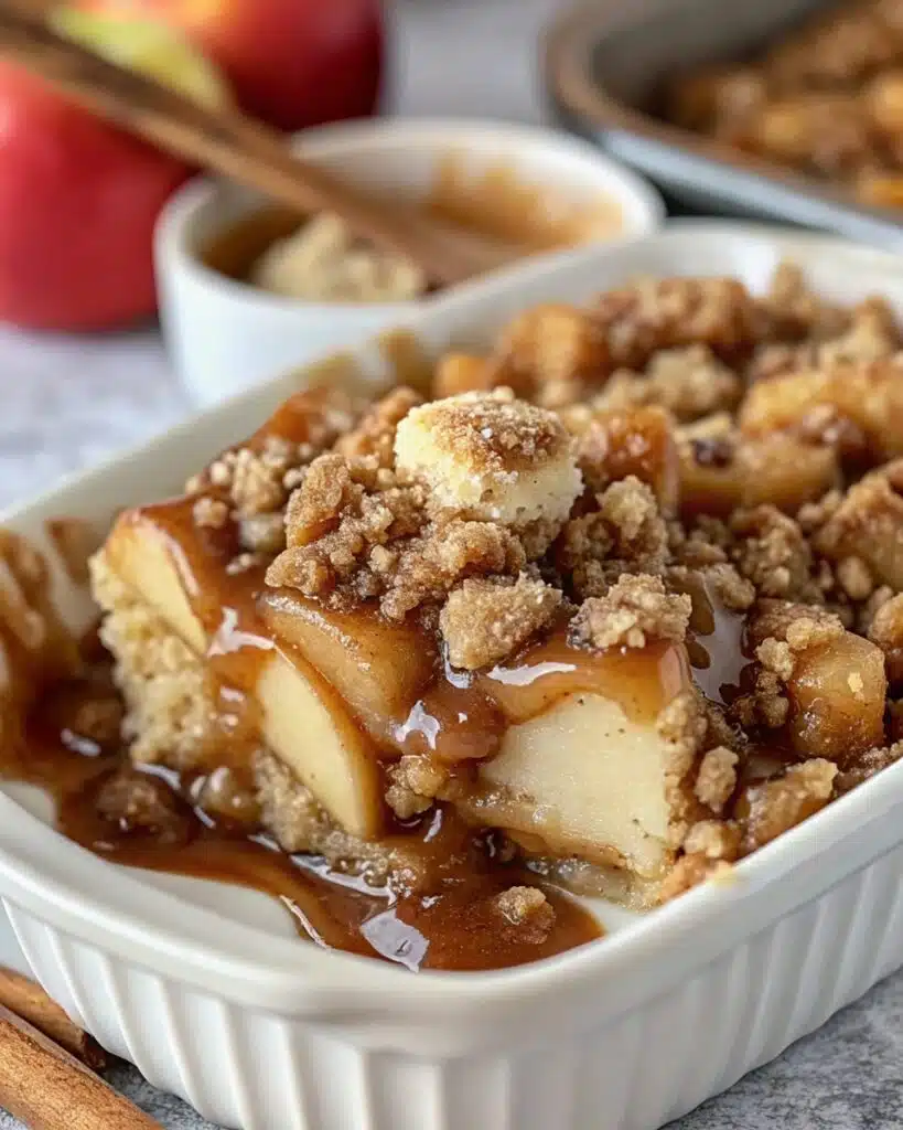 Caramel Apple Cinnamon Roll Dump Cake – The Perfect Cozy Dessert 