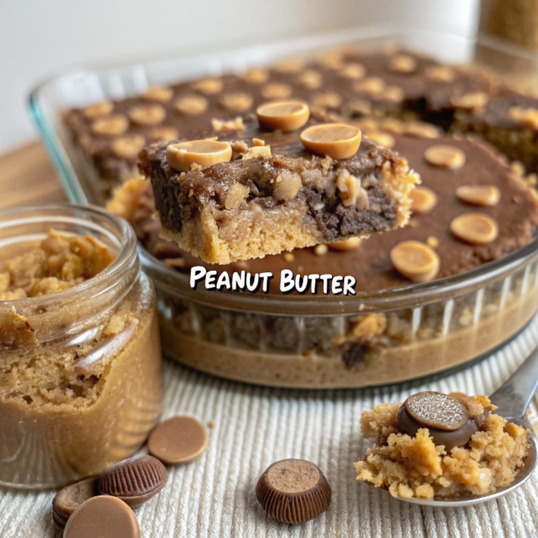 Peanut Butter Cup Dump Cake