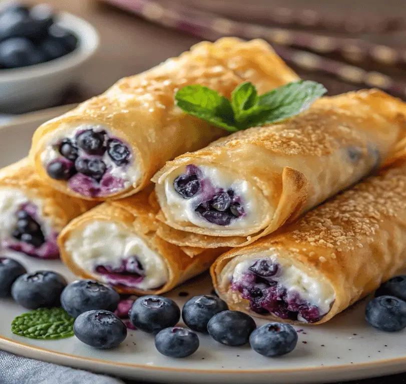 Blueberry Cream Cheese EGG ROLLS – A Crispy American Dessert Delight 2 Screenshot 2025 07 17 004225 1