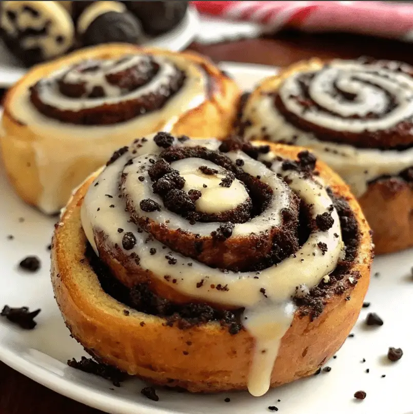 Oreo Cookie-Stuffed Cinnamon Rolls – The Ultimate Breakfast Dessert 2 Oreo Cookie-Stuffed Cinnamon Rolls"