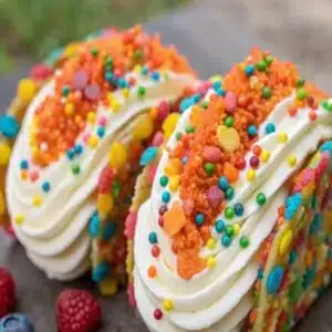 Fruity Pebbles Cheesecake Tacos (Fun American Dessert for All Seasons)