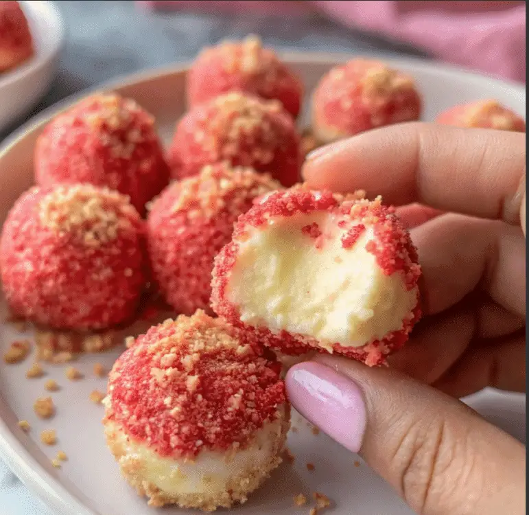 Strawberry Crunch Cheesecake Bites (Makes ~8 Bites | American Dessert for All Seasons) 1 Screenshot 2025 07 29 022242
