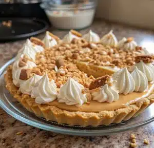 Enjoy this authentic Amish peanut butter cream pie. A chilled, no-bake American classic perfect for summer gatherings.