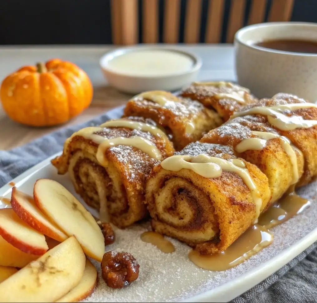 Pumpkin Pie French Toast Roll Ups 2 Try these Pumpkin Pie French Toast Roll Ups! A cozy fall breakfast treat filled with pumpkin spice flavor, perfect for brunch or dessert.