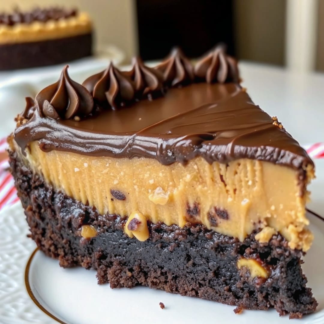 Chocolate Peanut Butter Ooey Gooey Butter Cake – An American Classic with a Decadent Twist 1 🍫🥜 Chocolate Peanut Butter Ooey Gooey Butter Cake – An American Classic with a Decadent Twist