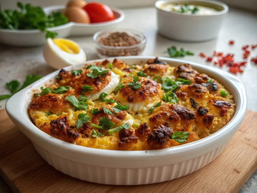 25-Minute Egga Recipe: Irresistible Egyptian Egg Magic 1 Egga Egyptian Egg Casserole with Onions and Herbs 1024x771 1 2