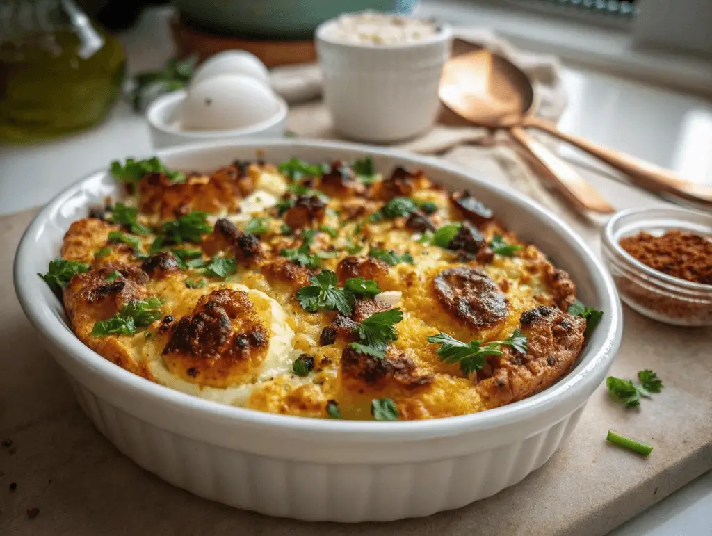 Egga Egyptian Egg Casserole with Onions and Herbs 1024x771 1