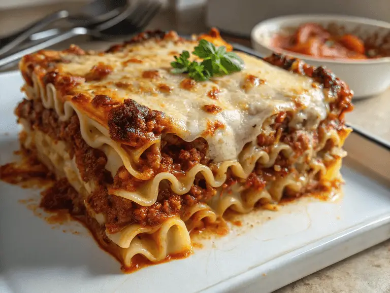 Best Homemade Lasagna Recipe – 9 Layers of Cheesy Bliss 2 best homemade lasagna 768x578 1