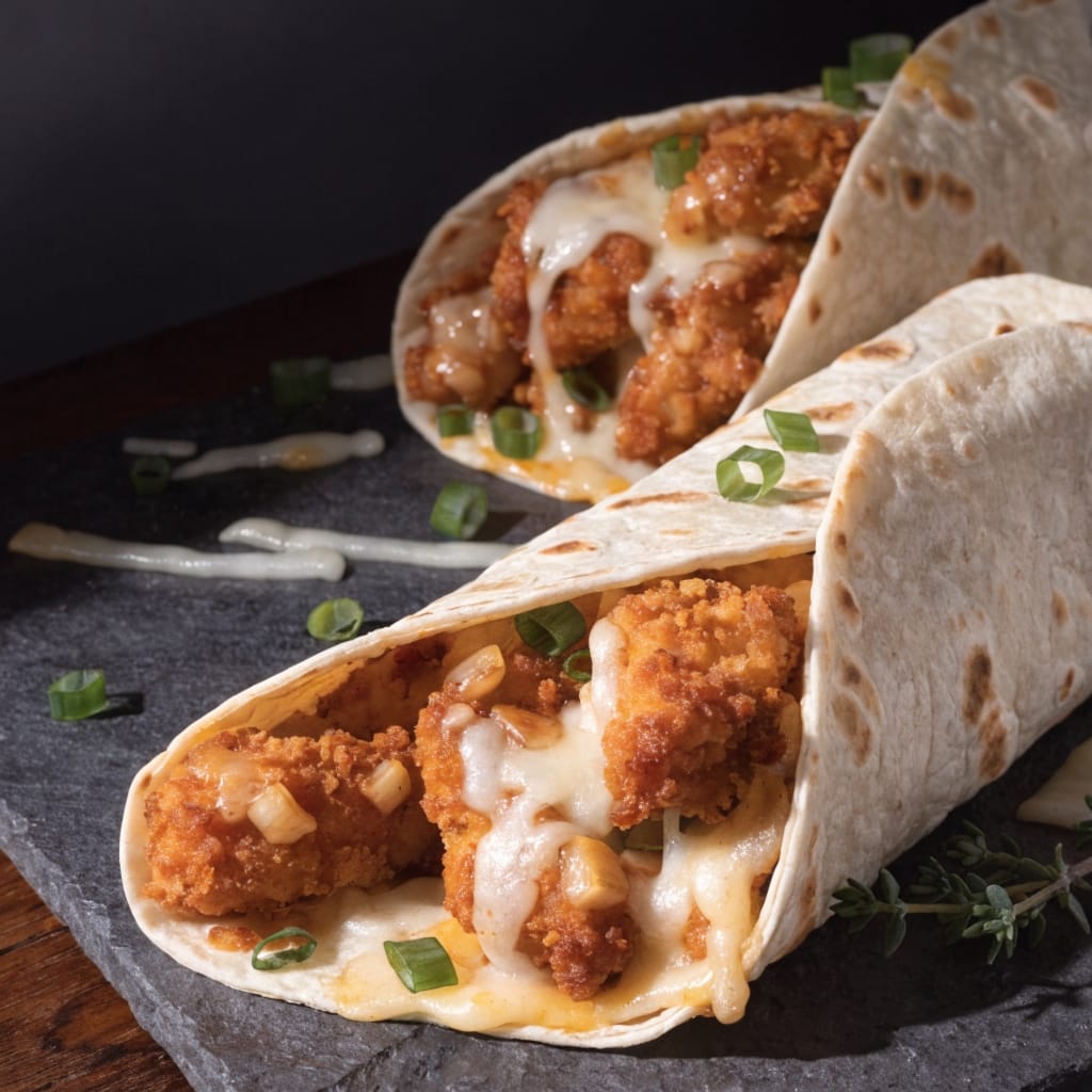 Cheesy Garlic Chicken Wraps – Crispy, Melty & Packed with Bold Flavor 2 Cheesy Garlic Chicken Wraps – Crispy Melty Packed with Bold Flavor 1