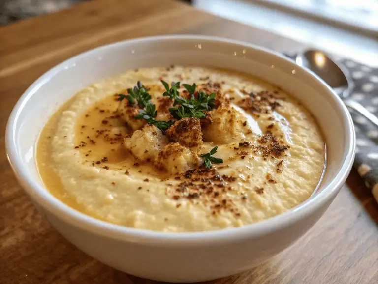 Creamy Roasted Cauliflower Soup 768x578 1