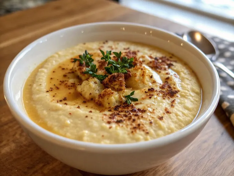 Creamy Roasted Cauliflower Soup 768x578 1