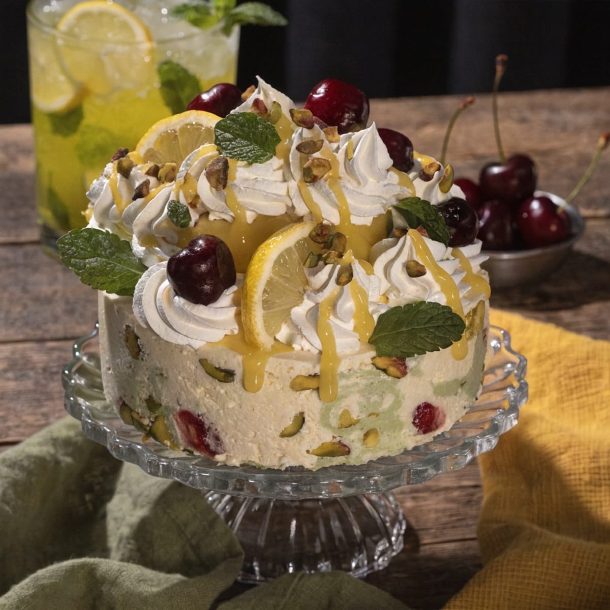 Indulgent Lemon Lime Cherry Pistachio Cheesecake Delight 1 Lemon Lime Cherry Pistachio x6oqn5 1