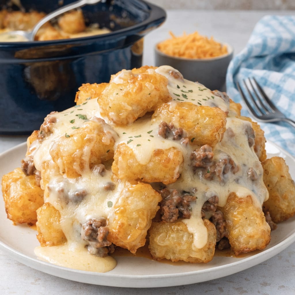 Creamy Cheesy Crockpot Tater Tot Casserole with Ground Beef 1 d4agaamn0ukfs08yjetv 1024x1024 1