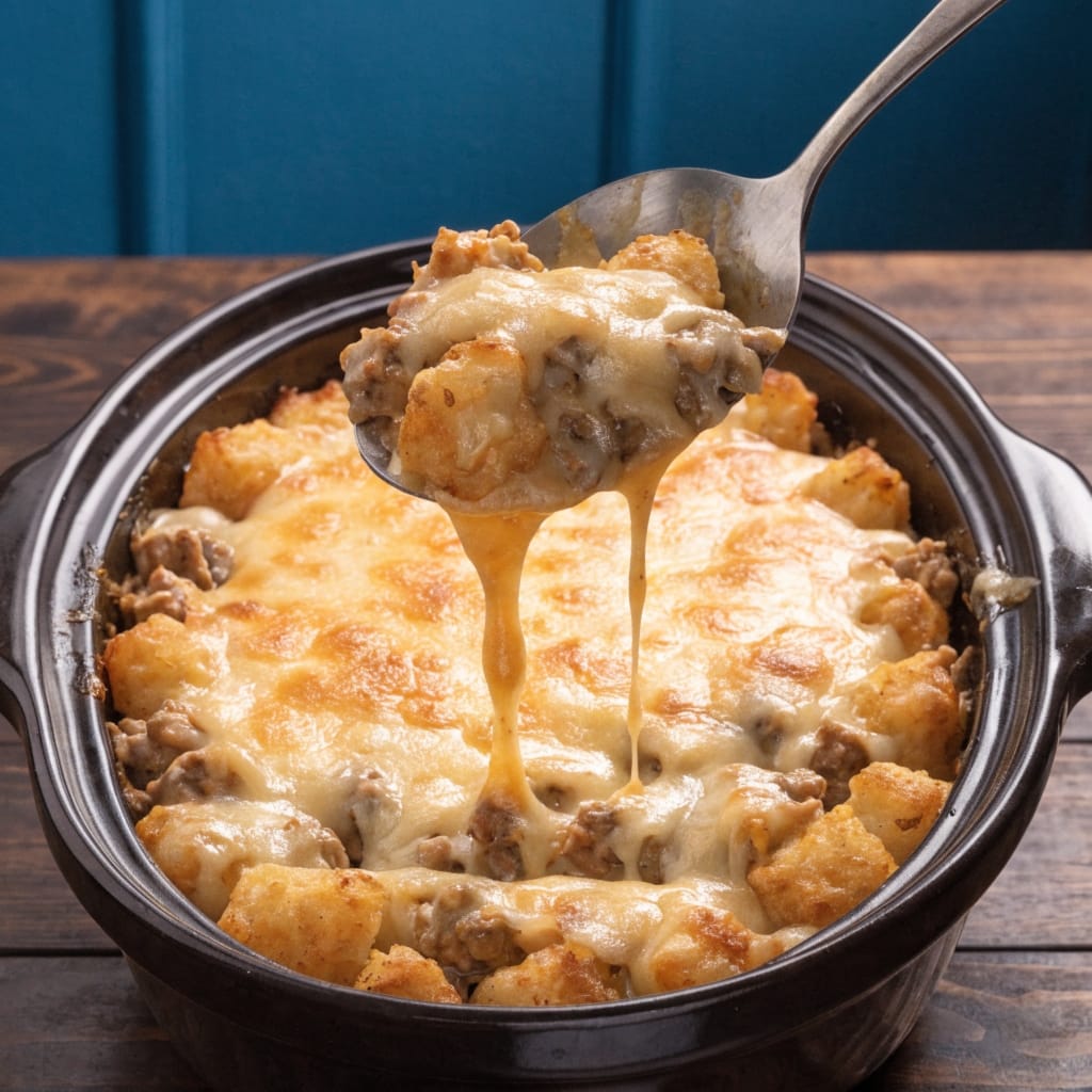 Creamy Cheesy Crockpot Tater Tot Casserole with Ground Beef 2 d4agaamn0ukfs08yjetv 1024x1024 3