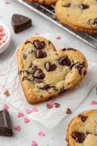 heart shaped chocolate chip cookies 10 1