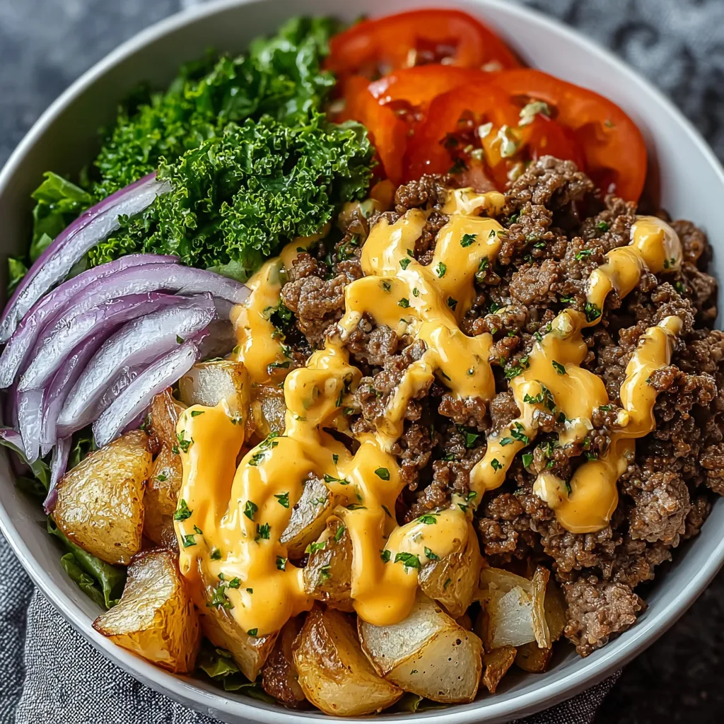 Savory Smash Burger Bowl: A Low-Carb Delight You’ll Love 2 u2836796473 httpss.mj .run4fvBNCtRBQw Savory Smash Burger Bowl 2328b4e4 ecce 4ebe 9433 56662f1adeef 0