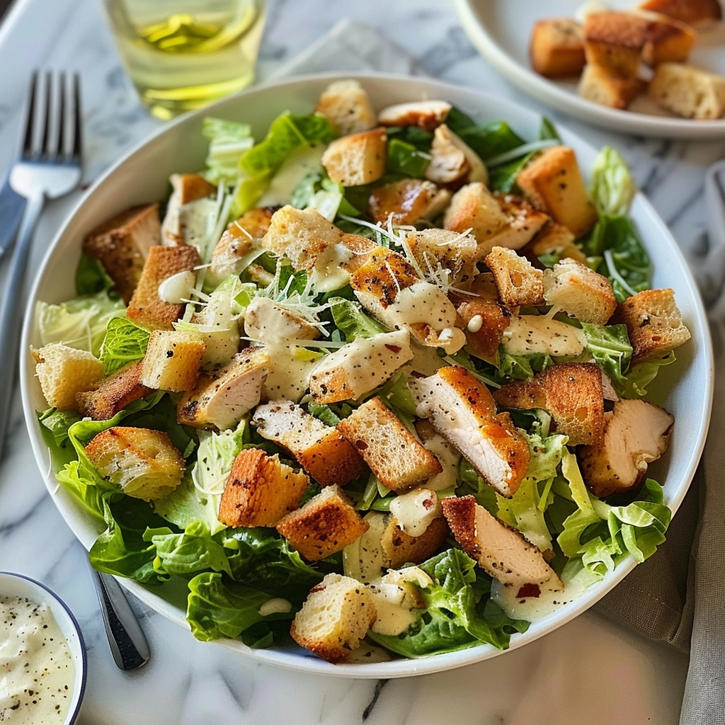 Best Chicken Caesar Salad with Homemade Croutons 6 image 1780752544321