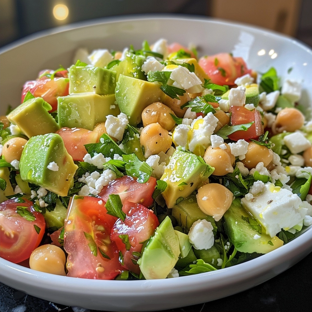 Chickpea Feta Avocado Salad Recipe for a Fresh Twist 4 image 1780756896030