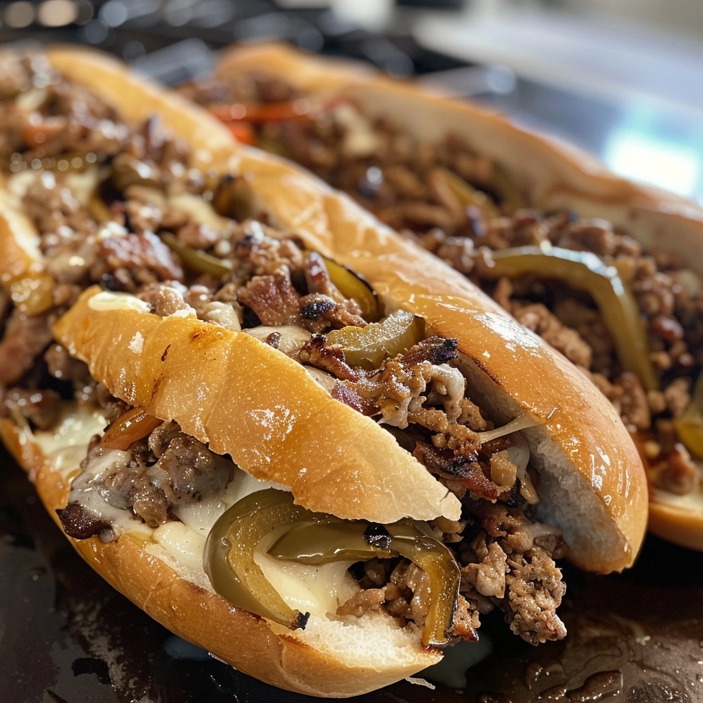 Ground Beef Philly Cheesesteaks: Classic and Hearty Sandwich Recipe 4 image 1780853494818