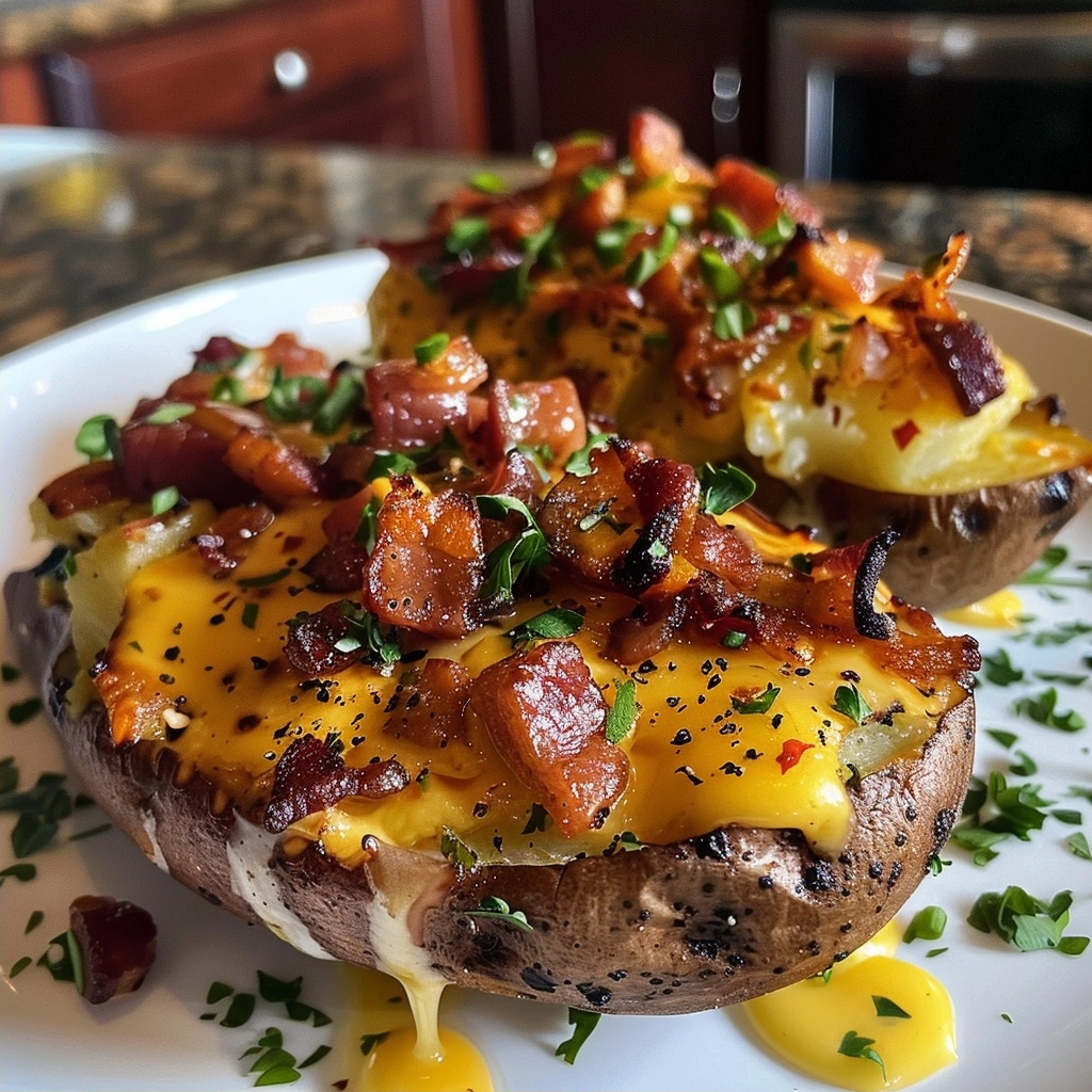 Twice Baked Loaded Breakfast Potatoes: A Morning Feast 3 Twice Baked Loaded Breakfast Potatoes: A Morning Feast