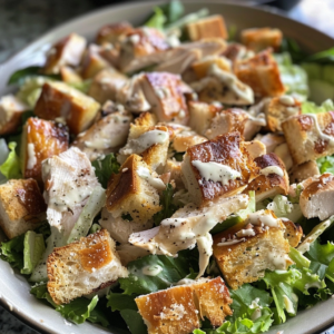 Best Chicken Caesar Salad with Homemade Croutons