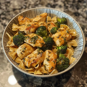 Zesty Cowboy Butter Lemon Bowtie Chicken & Broccoli Delight!