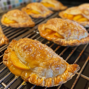 Peach Hand Pies Recipe – Crispy Flaky Baked Hand Pies
