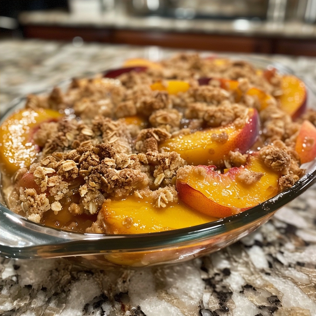 Peach Crisp with Fresh Peaches: A Rustic Dessert Recipe 8 image 1781017341423