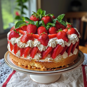 The Best Strawberry Shortcake Cake