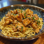 Sticky Garlic Chicken Noodles: Easy Winter Dinner For 2 Picky Eaters