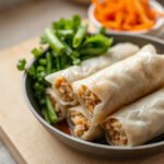 Chicken Spring Rolls, fully cooked and ready to serve for two