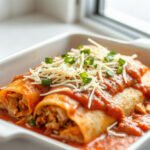Easy Chicken Enchiladas, fully cooked and ready to serve for two