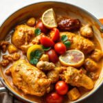 Leftover Chicken Curry, fully cooked and ready to serve for two