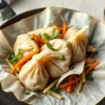 Crispy Rice Paper Dumplings, fully cooked and ready to serve for two