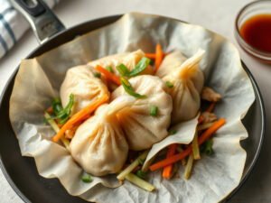 Crispy Rice Paper Dumplings, fully cooked and ready to serve for two